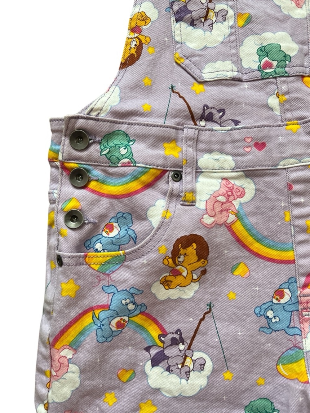 Care Bears Lavender Shortalls SZ SM - Picture 5 of 9